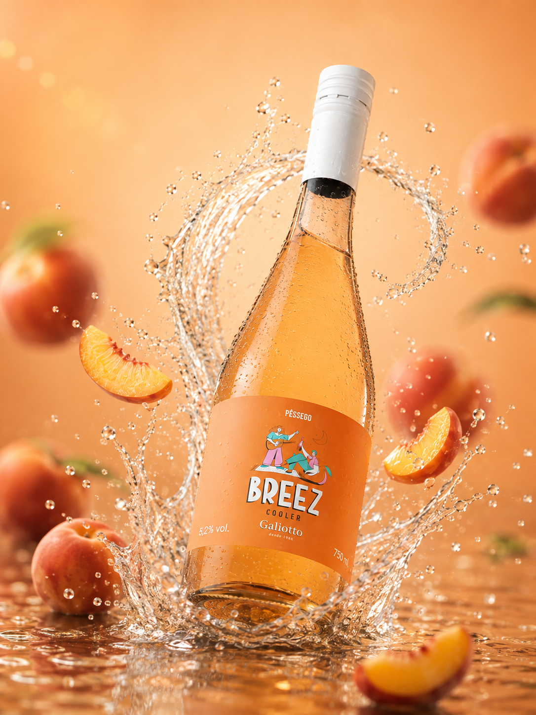 BREEZ COOLER - PÊSSEGO